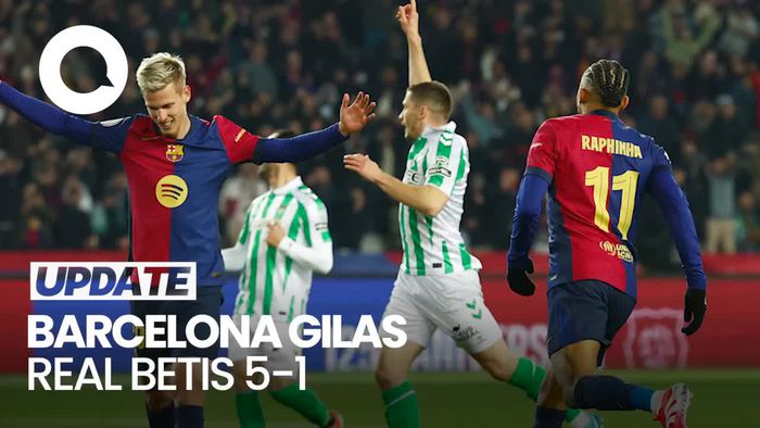 Video Barcelona Menang Besar Lagi, Kini Gilas Real Betis 5-1