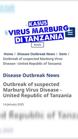 Video: WHO Laporkan Dugaan Wabah Virus Marburg di Tanzania