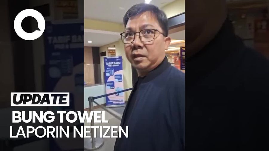 Video: Momen Bung Towel Datangi Polda Metro untuk Laporkan Netizen