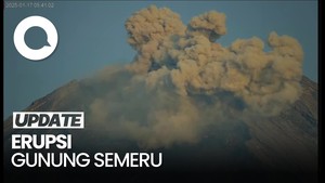  Video: Detik-detik Erupsi Gunung Semeru, Tinggi Letusan Capai 1 Km