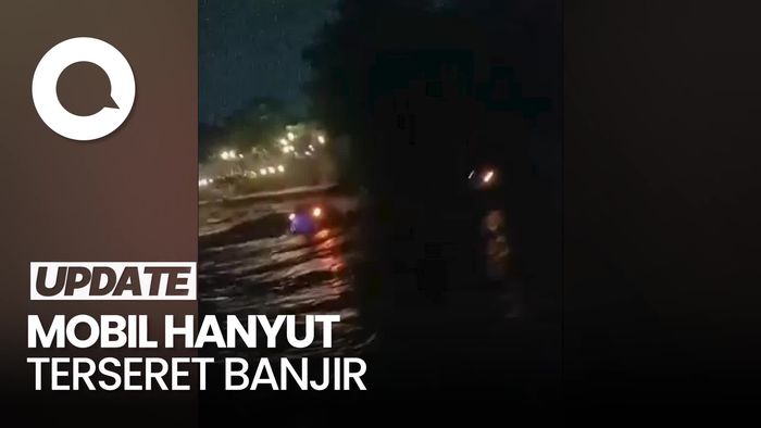 Video Detik-detik Mobil Hanyut Terseret Banjir Bandang di Cirebon