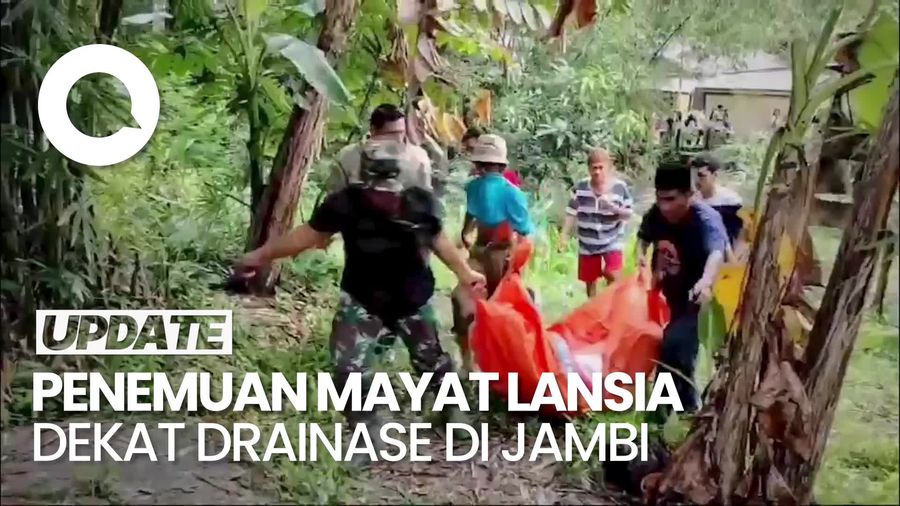 Video: Heboh Mayat Lansia Ditemukan Membusuk Dekat Drainase di Jambi