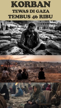 Video: Lebih dari 46 Ribu Warga Gaza Tewas Akibat Serangan Israel