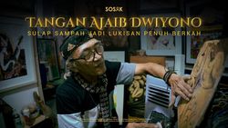 Tangan Ajaib Dwiyono, Sulap Sampah Jadi Lukisan Penuh Berkah