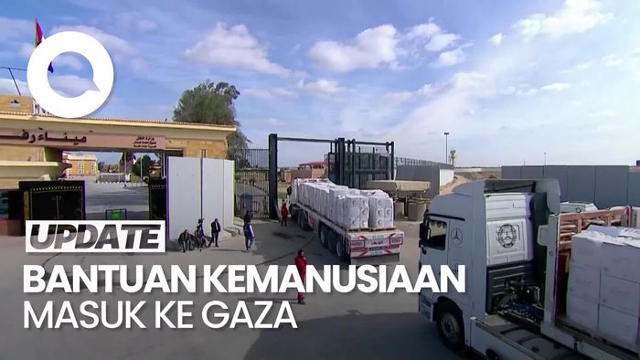 Video: Israel-Hamas Gencatan Senjata, Truk Bantuan Kemanusiaan Mulai Masuk ke Gaza