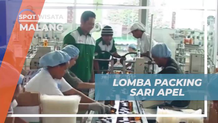 Mengikuti Lomba Packing Sari Apel yang Seru di Malang