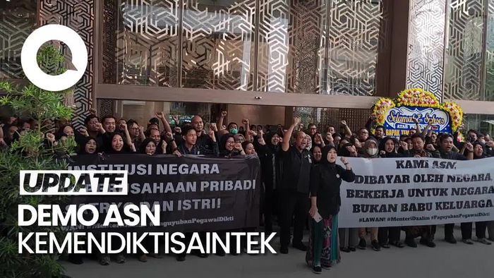 Video ASN Kemendiktisaintek Gelar Aksi Protes ke Menteri Satryo