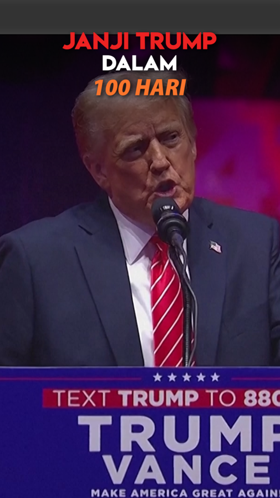 Video: Sesumbar Trump 100 Hari Pertamanya Sebagai Presiden Akan Luar Biasa