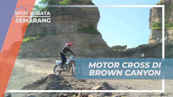 Menaklukkan Track Seru Saat Motor Cross di Brown Canyon, Semarang