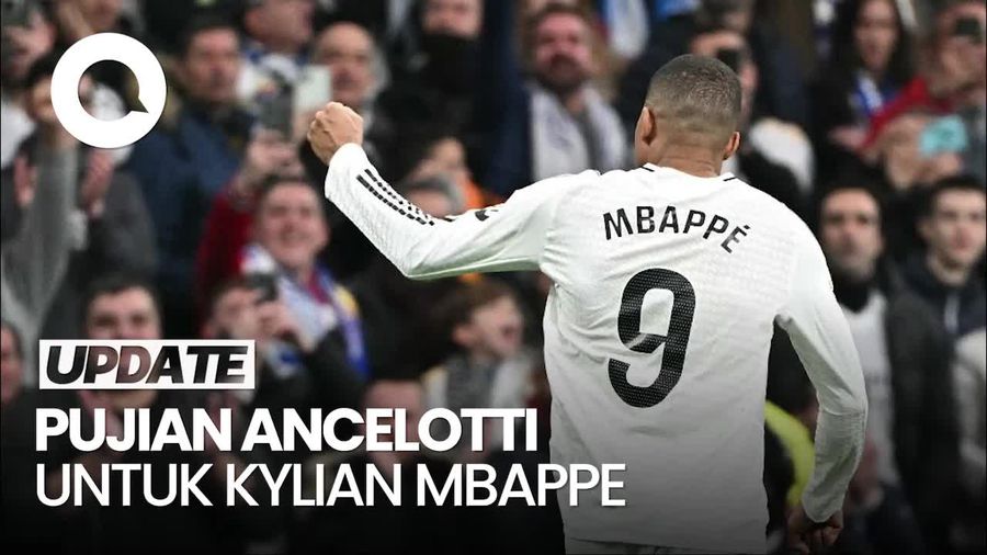 Video Ancelotti: Mbappe Penyerang Tengah Terbaik di Dunia