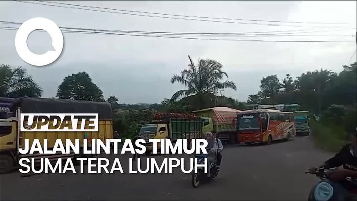 Video: Jalan Lintas Jambi-Riau Lumpuh Imbas Banjir, Lalin Dialihkan