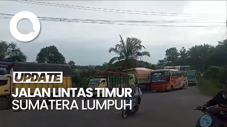 Video: Jalan Lintas Jambi-Riau Lumpuh Imbas Banjir, Lalin Dialihkan