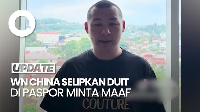 Video WN China Ngonten Selipkan Rp 500 Ribu di Paspor Minta Maaf