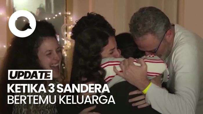 Video: Haru Bahagia 3 Sandera Israel Bertemu dengan Keluarganya