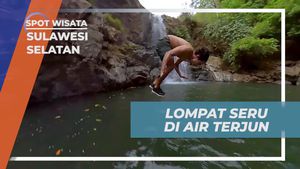 Melompat Seru dari Air Terjun Pungbunga, Sulawesi Selatan