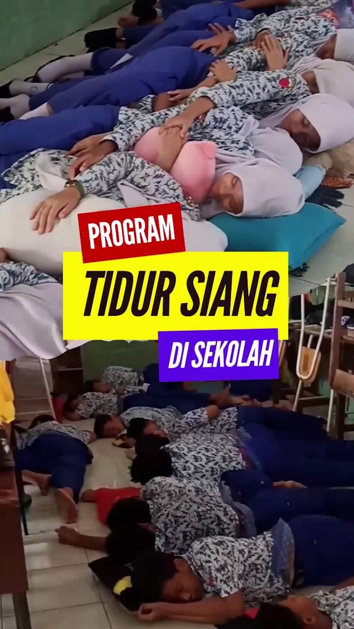 Video: Momen SMPN 39 Surabaya Uji Coba Tidur Siang di Sekolah