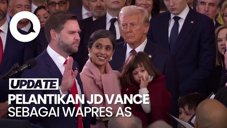 Video: Momen JD Vance Dilantik Jadi Wakil Presiden AS