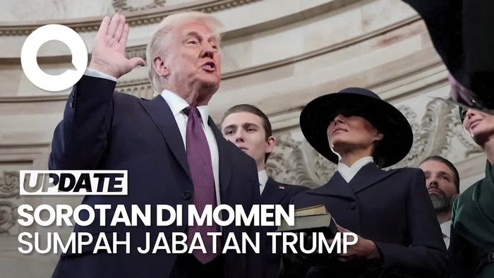 Video Tanda Tanya soal Trump Tak Letakkan Tangan di Alkitab saat Sumpah Jabatan
