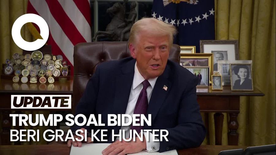 Video Trump: Saya Terkejut Biden Beri Pengampunan ke Keluarganya