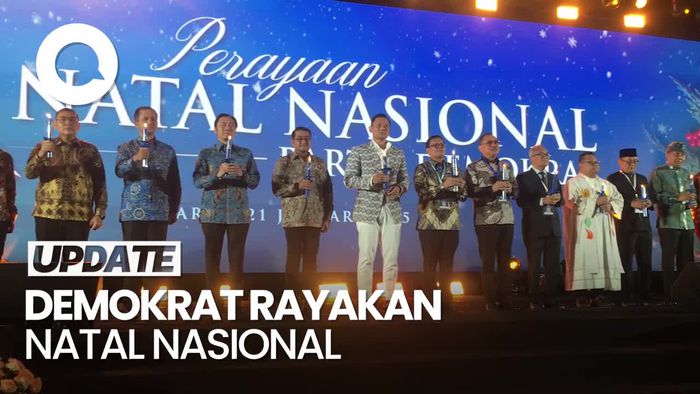 Video: Demokrat Rayakan Natal Nasional, AHY hingga Menteri Prabowo Hadir