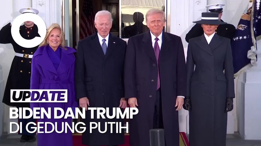 Video: Momen Joe Biden Menyapa Donald Trump di Gedung Putih