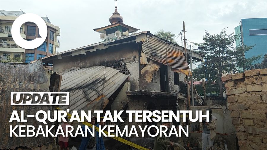 Video Kebakaran di Kemayoran, Musala Masih Berdiri-Al-Quran Tak Tersentuh Api