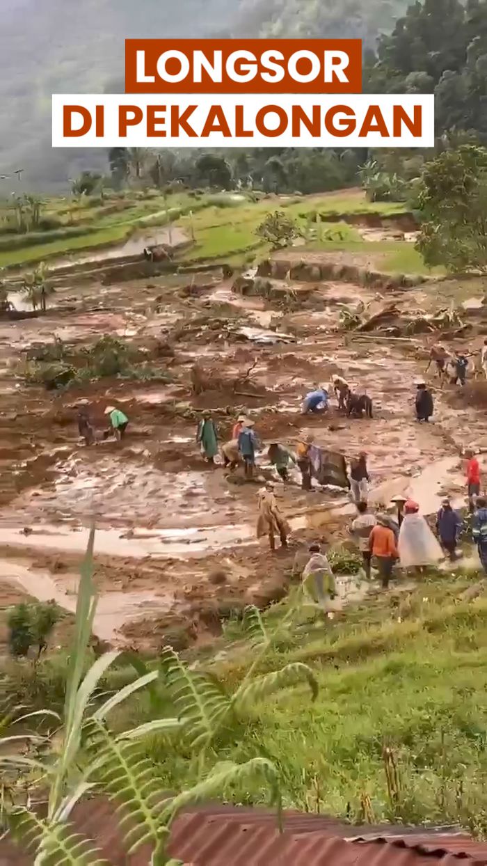 Video Longsor di Pekalongan Sebabkan 17 Orang Tewas