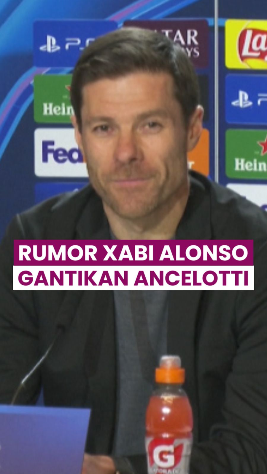 Video Xabi Alonso Tanggapi Rumor Latih Madrid: Saya Tak Bisa Ngomong Apa-apa