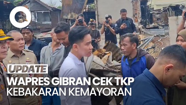 Video: Wapres Gibran Sambangi Korban Kebakaran Kemayoran, Bagi-bagi Mainan