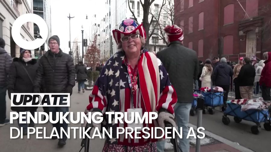 Video: Antusias Pendukung Trump Menantikan Pelantikan Presiden AS