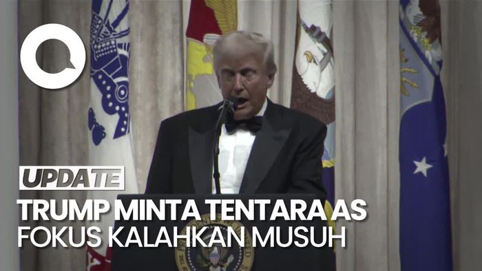 Video Trump di Pesta Panglima Tertinggi: Kita Tidak akan Dikalahkan