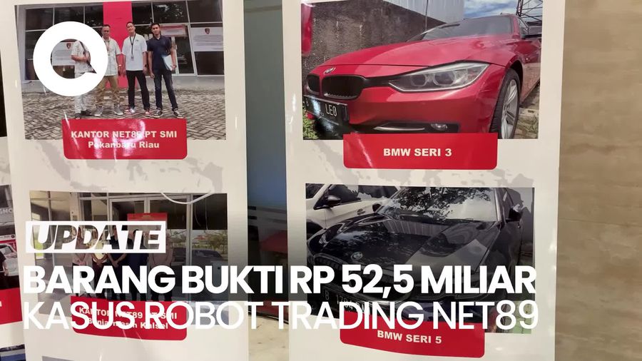 Video: Deretan Mobil Mewah-Uang Rp 52,5 Miliar, Sitaan Kasus Robot Trading Net89