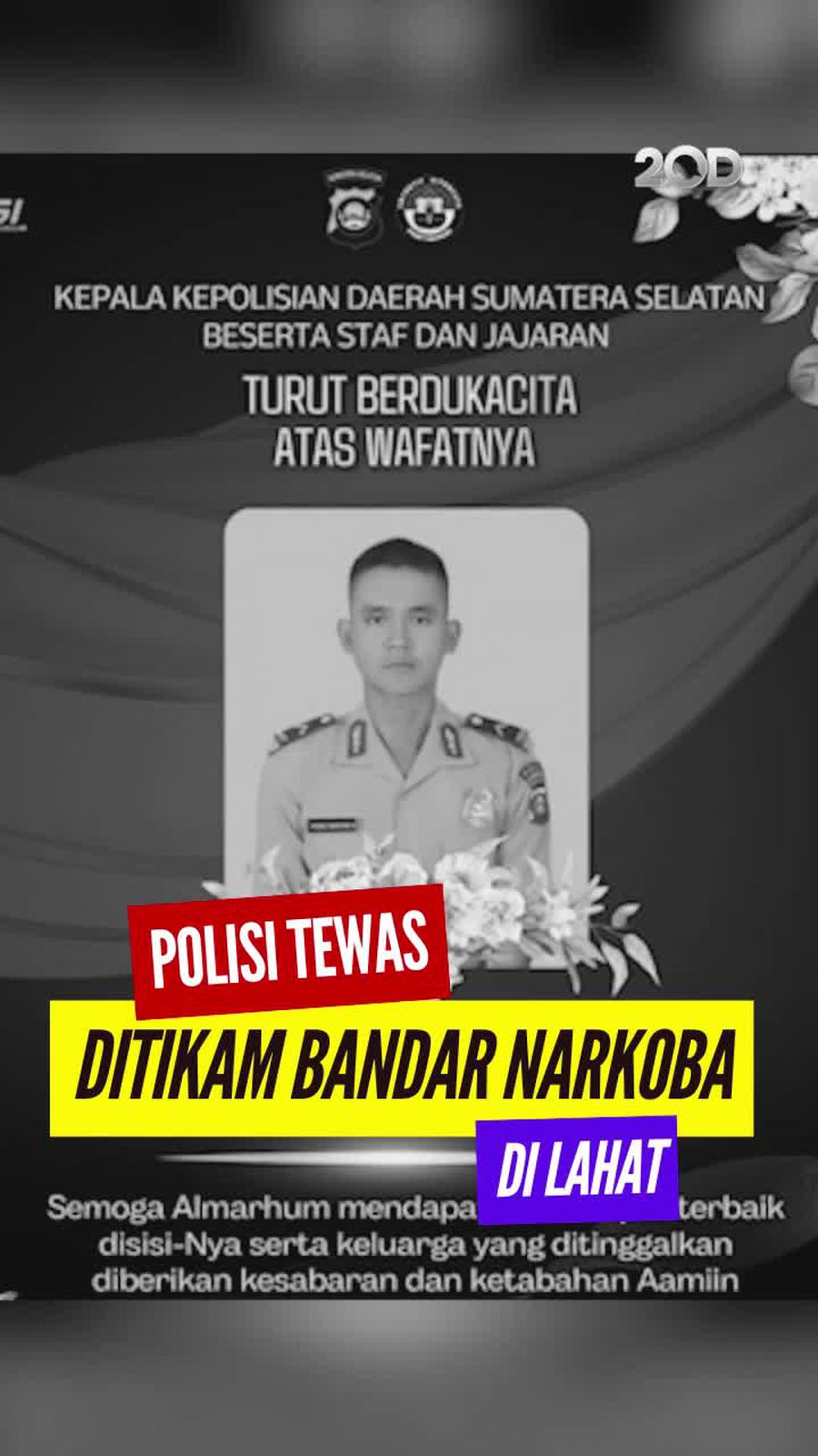 Video: Tiga Anggota Polres Lahat Ditikam saat Tangkap Bandar Narkoba, Satu Tewas