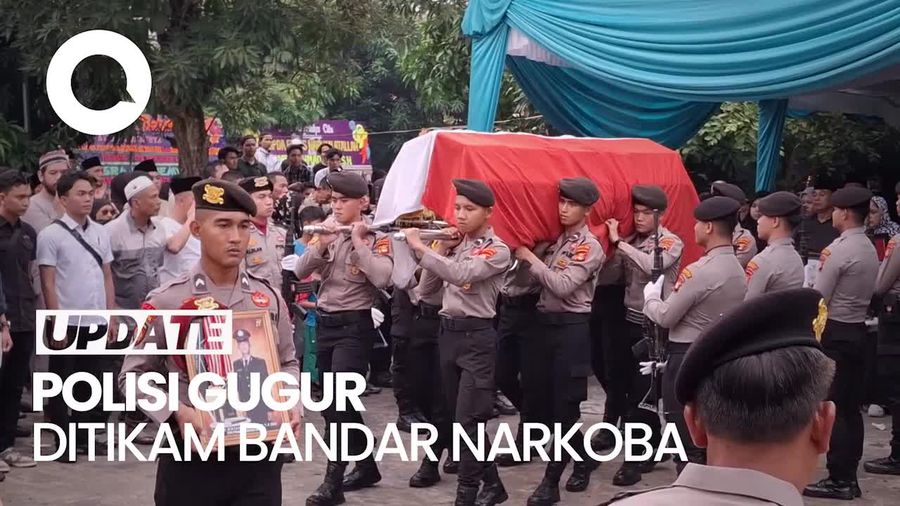 Video: Momen Pemakaman Bripda Farras, Polisi yang Gugur Ditikam Bandar Narkoba