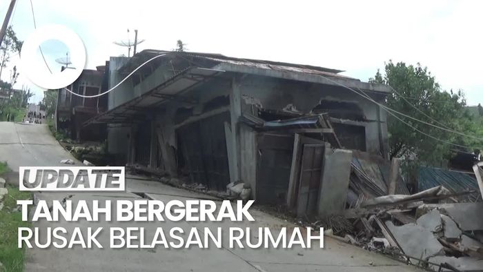 Video Belasan Rumah di Banjarnegara Rusak Akibat Tanah Bergerak