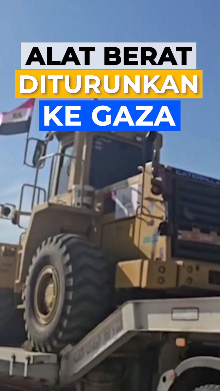 Video: Alat Berat Mulai Bersihkan Puing-puing di Gaza