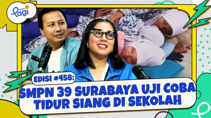 SMPN 39 Surabaya Uji Coba Tidur Siang di Sekolah