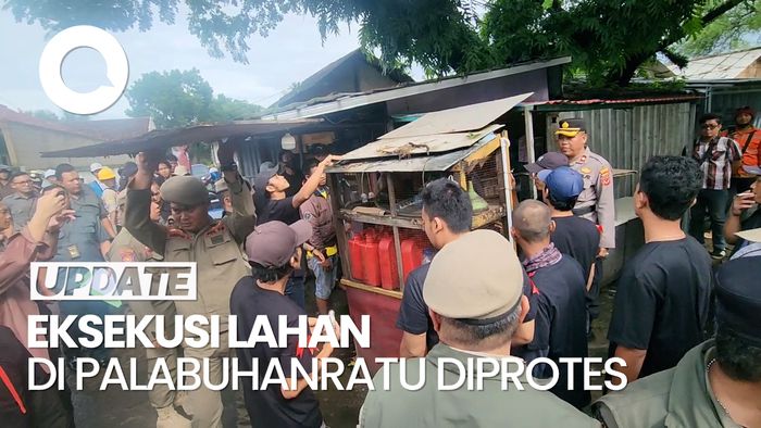 Video Protes Warga Saat Eksekusi Lahan di Cangehgar Palabuhanratu