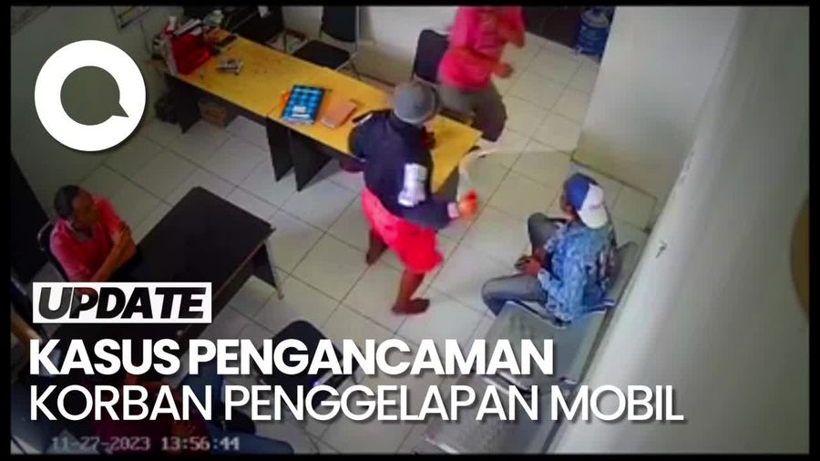 Video: Viral Korban Penggelapan Mobil Hendak Dibacok Pakai Celurit di Lumajang