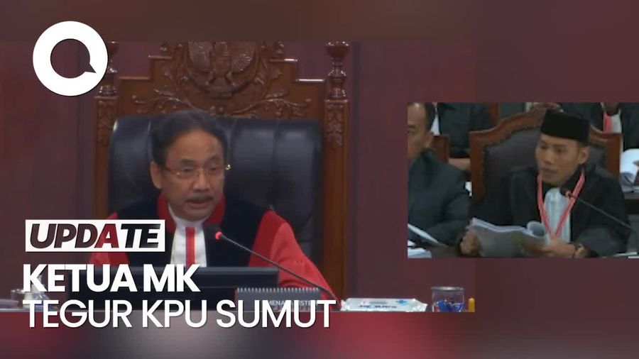Video Ketua MK Tegur KPU Sumut: Kalau Ngomong Harus Ada Bukti