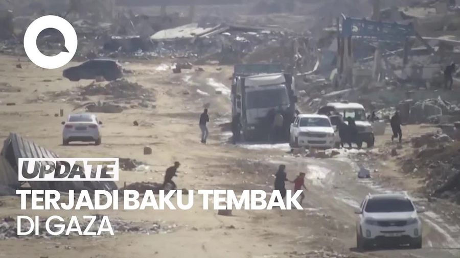 Video Baku Tembak di Gaza, Disebut karena Tank Israel Tewaskan 2 Warga