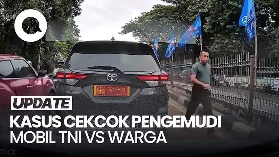 Video Viral Pengemudi Mobil Dinas TNI Cekcok dengan Warga di Jaktim