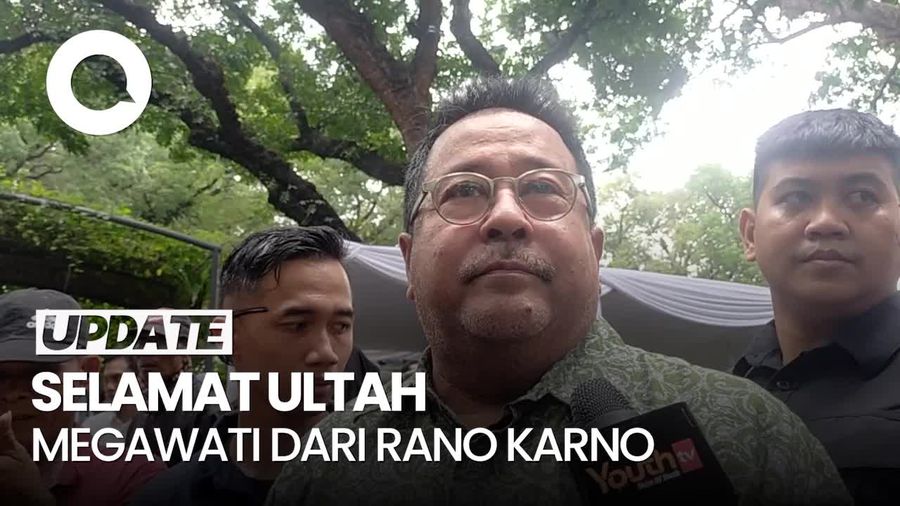 Video: Ucapkan Selamat Ultah ke Megawati, Rano: Mudah-Mudahan Ibu Bahagia