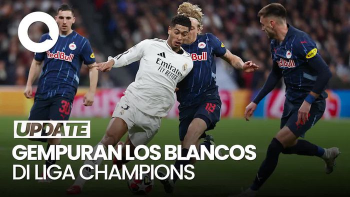 Video: Real Madrid Menang Telak 5-1 Vs RB Salzburg