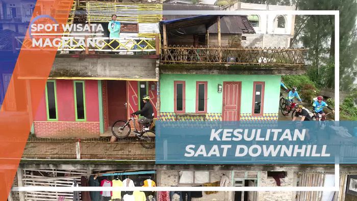 Menghadapi Kesulitan Trek Downhill di Dusun Butuh, Magelang