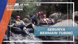 Menantang Adrenalin Bermain Tubing di Sungai Cilumpang, Sukabumi
