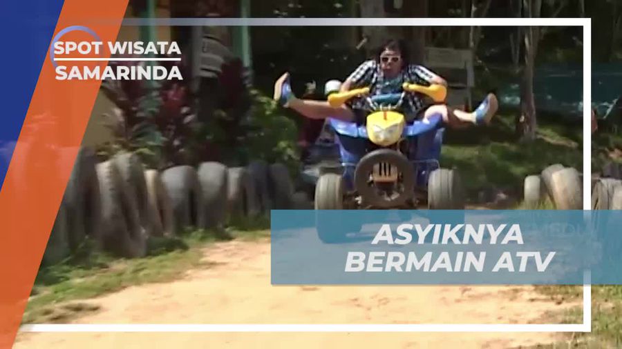 Mengendarai ATV di Kebun Raya Unmul, Samarinda dengan Geng Bajaj