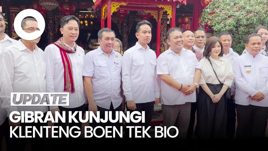 Video Gibran Kunjungi Klenteng Tertua di Tangerang, Cek Persiapan Imlek