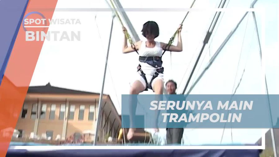 Tantang Diri Bermain Trampolin di Nirwana Garden, Bintan
