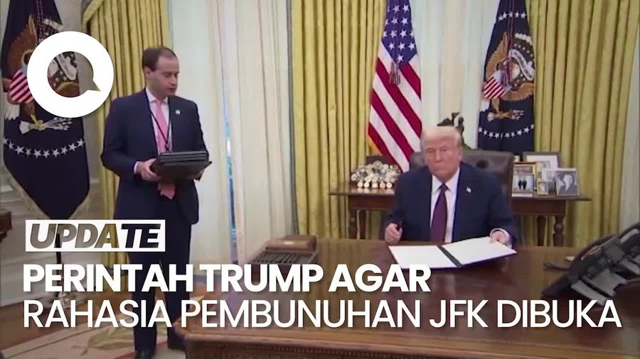 Video: Trump Perintahkan Dokumen Rahasia Pembunuhan John F Kennedy Dibuka